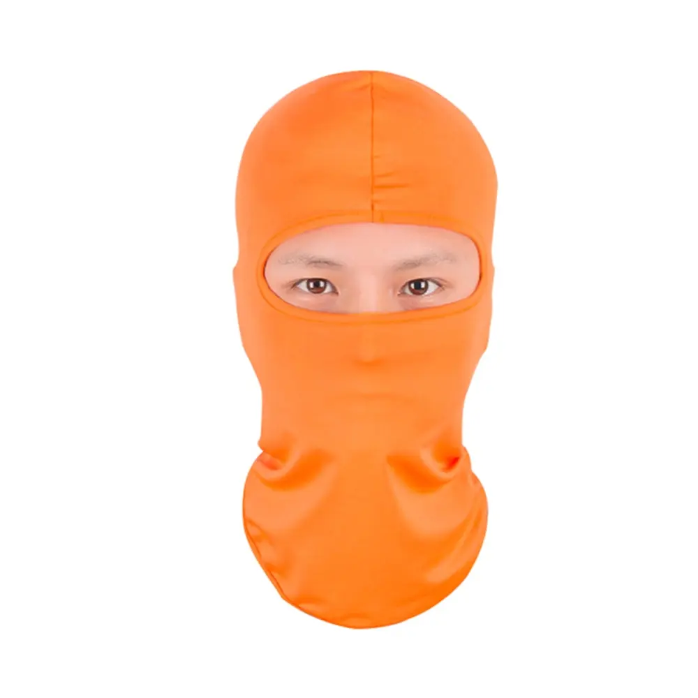 Orange Более мягкое спортивное снаряжение Открытый Мотоцикл Велоспорт лыжный рыбалка шея Защита ветрозащитная Пылезащитная маска для всего лица белый - Цвет: Orange