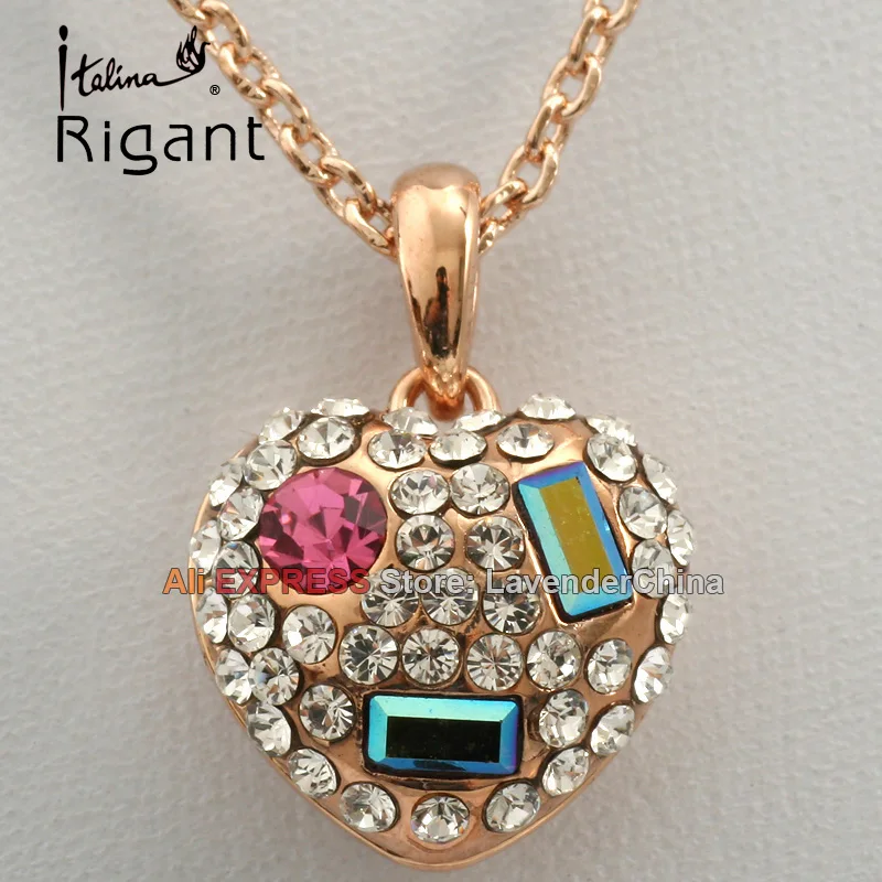 A1 p349 Italina Rigant со стразами сердце клоуна Уход за кожей лица Цепочки и ожерелья