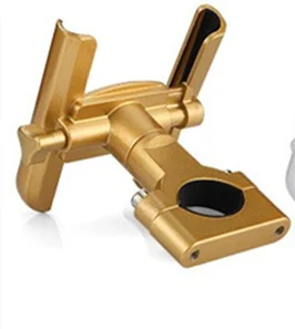 gold MOTOWOLF металлический держатель для руля велосипеда мотоцикла держатель для телефона с поворотом на 360 градусов для Iphone samsung XIAOMI - Цвет: gold