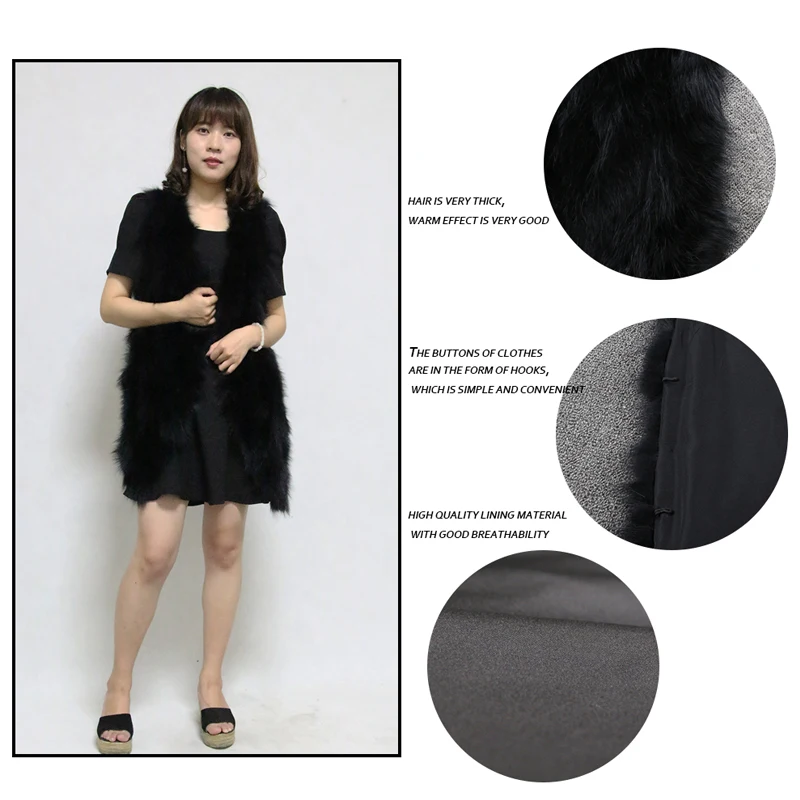 2018 Горячая Мода Новый полный кожаный жилет из меха енота осенне-зимнее теплое