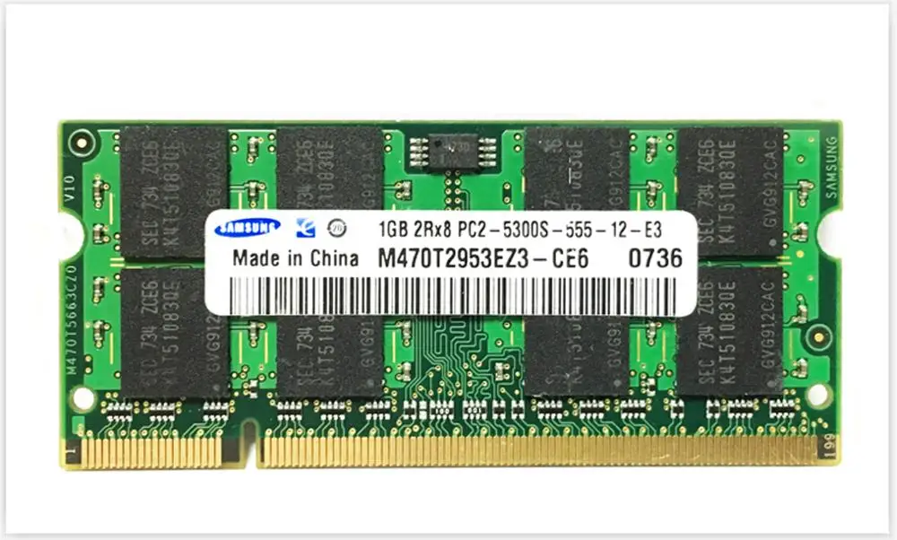 Samsung NB оперативная память для ноутбука 1 ГБ 2 4 Гб PC2 DDR2 667 МГц 800 5300s 6400s