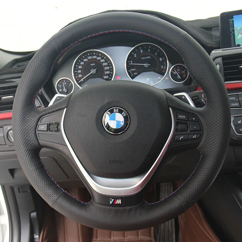 

Чехол на руль для BMW 320, M135, 328, 335, 328i, чехлы на руль, автостайлинг, сделай сам, натуральная кожа