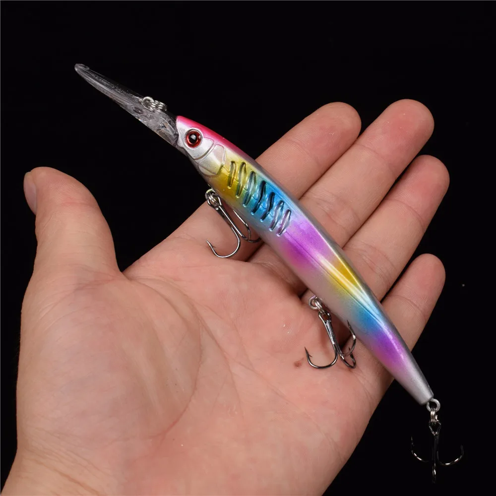 1PCS Fishing Lure Set New Long Tongue Isca Artificial Wobbler Pesca Bait fishing tackle Wholesale Minnow 14.5CM/12.2G | Спорт и