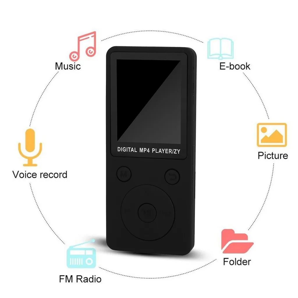 Плеер FM портативная радио игровая консоль Txt электронная книга Ультратонкий MP3-плеер Музыкальный плеер Аудио Диктофон подарок для ребенка 32G