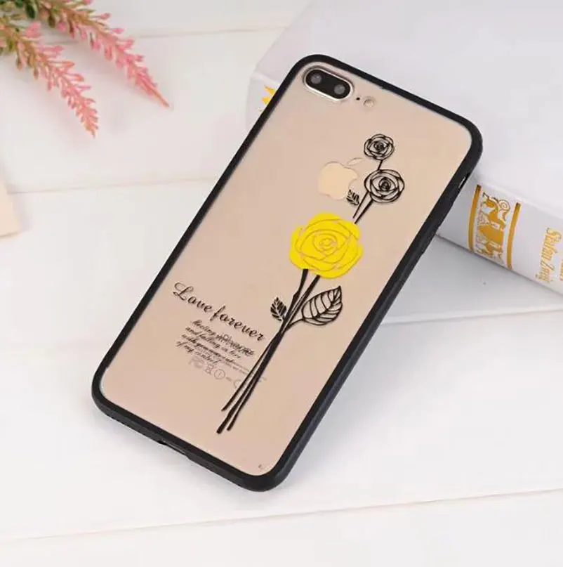 Модный цветочный кружевной узор телефон чехол для iPhone 6 6s 6plus plus 7 8 Plus X Назад ПК и