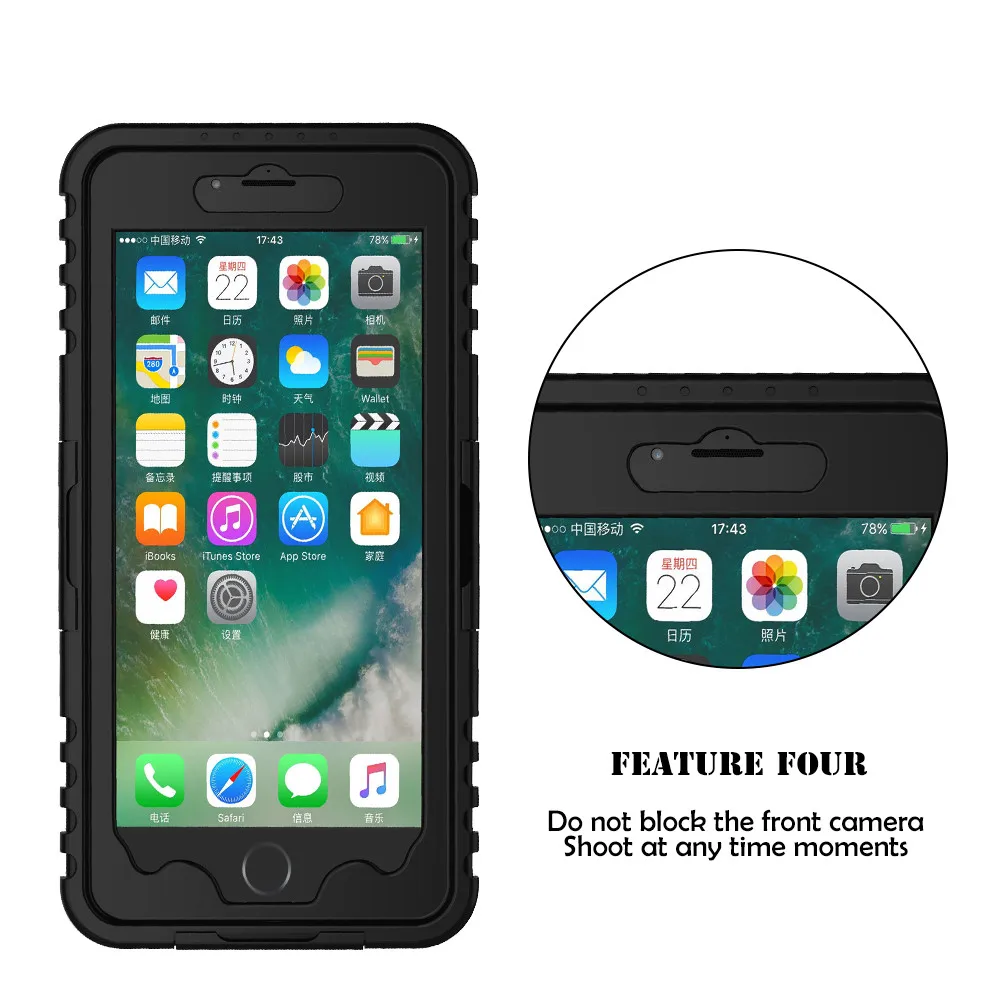 KISSCASE New Waterproof Swimming Case For iPhone 6 6S 7 8 Plus X XS Max XR 10 5S SE 4 4S Water Dirt Underproof Phone Bag Capa |