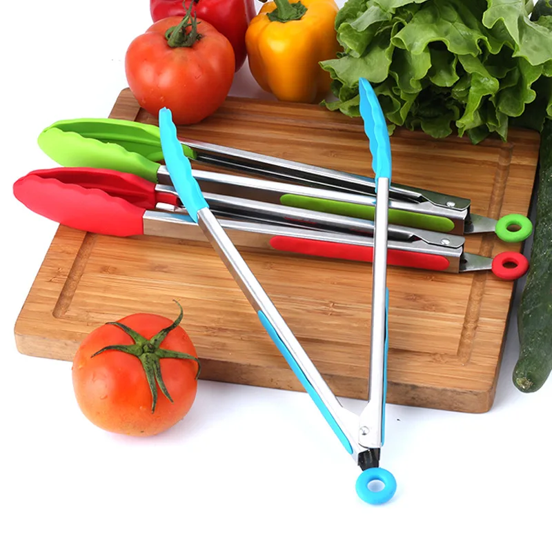 12inch Non-Stick Barbecue Tools Kitchen Bread Cake ClampTongs BBQ Clip Heat Resistant Cook Tong Clamp Tongs | Дом и сад