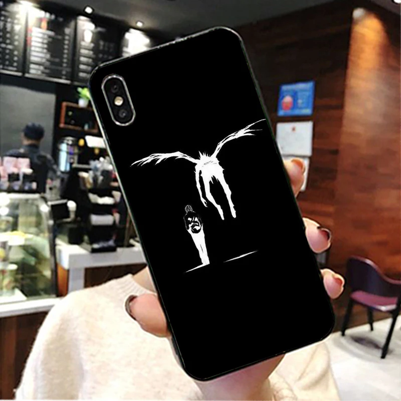 Death Note Ryuk kira TPU Мягкий Черный силиконовый чехол для Apple iPhone 8 7 6 6S Plus X 10 XS Max XR 5 5S