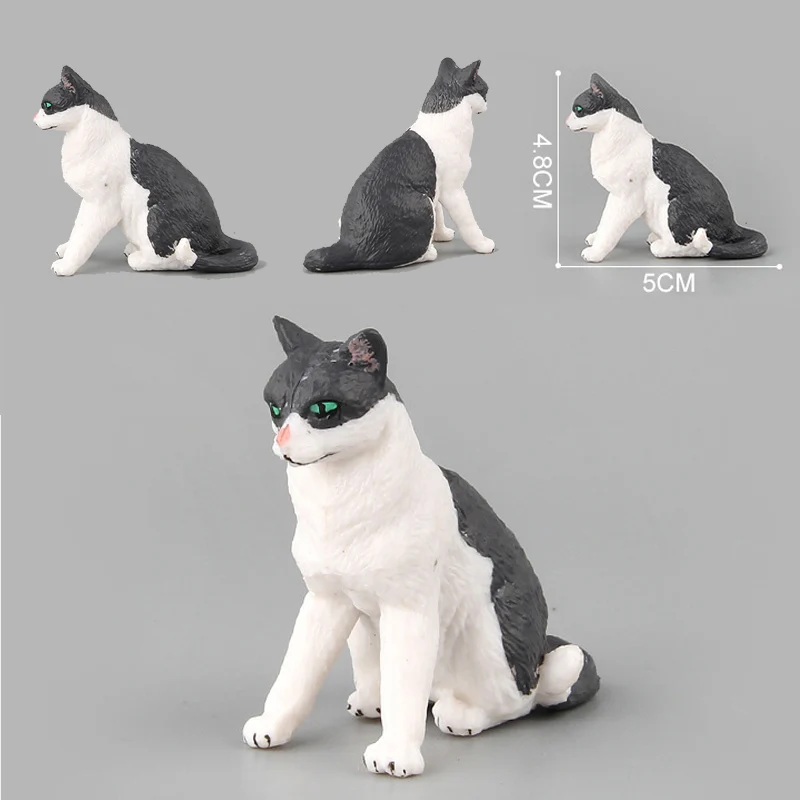 2 шт./лот Lantifer кошка и рисунком ленивый кот животных ПВХ Фигурки игрушки Чёрная