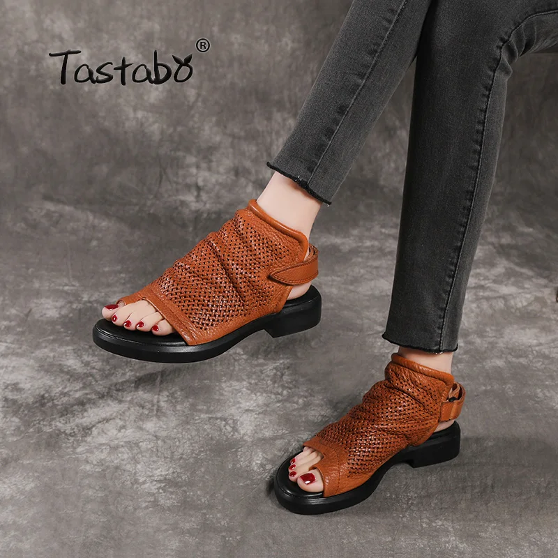 

Женские босоножки на плоской подошве Tastabo, пляжные босоножки желтого и черного цветов, лето сандалии на каждый день