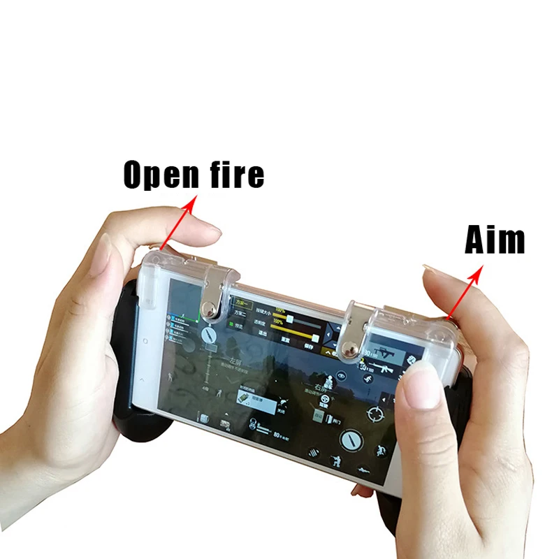 Gaming Trigger Fire Button Smart phone Mobile Joysticks Games L1R1 Shooter Controller For PUBG/Rules of Survival/Knives Out | Игрушки и