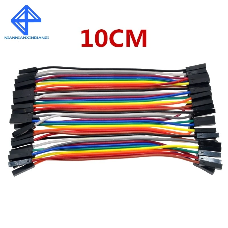 Кабель Dupont 10 см Женский женский -стандартный для arduino 40 шт. jumper wire jumper arduinoc c | Интегральные схемы -32825115359