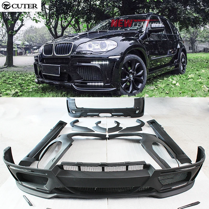 Комплект для кузова автомобиля FRP E70 X5 E71 X6 A Style неокрашенный передний бампер