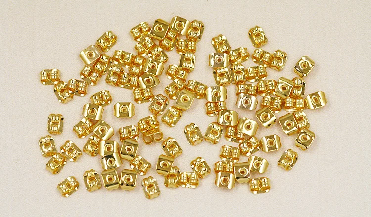 Новый Поступление 4*5ММ 20шт/лот Цветочная Кулястая Трубка Крупные Накладки Резиновая Задняя Заглушка Для Сережек Ювелирные Изделия для Моды DIY.