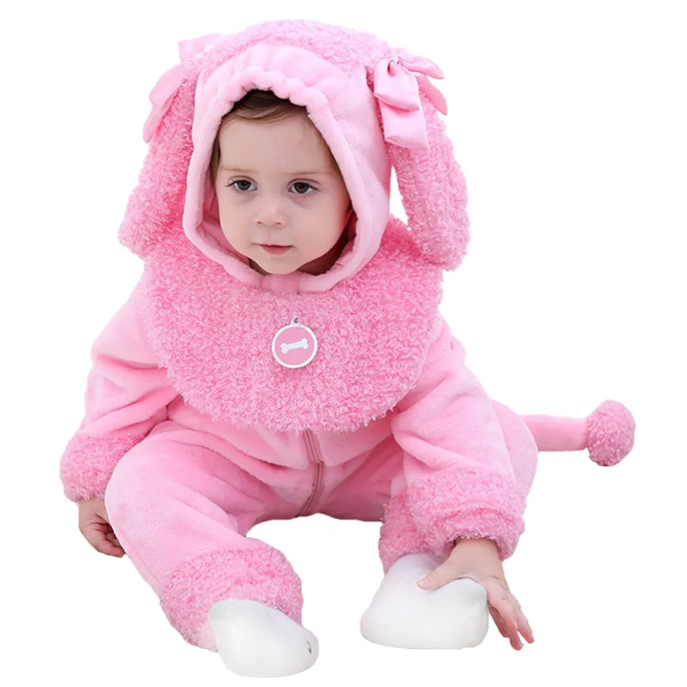 Детский костюм для маленьких девочек с изображением Пинки Пуделя и щенка