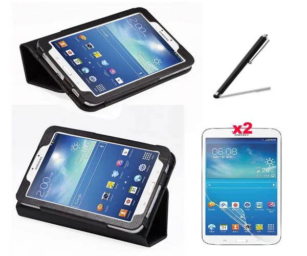 Новый держатель для задней панели Folio Stand кожаный чехол + 2x прозрачная защитная