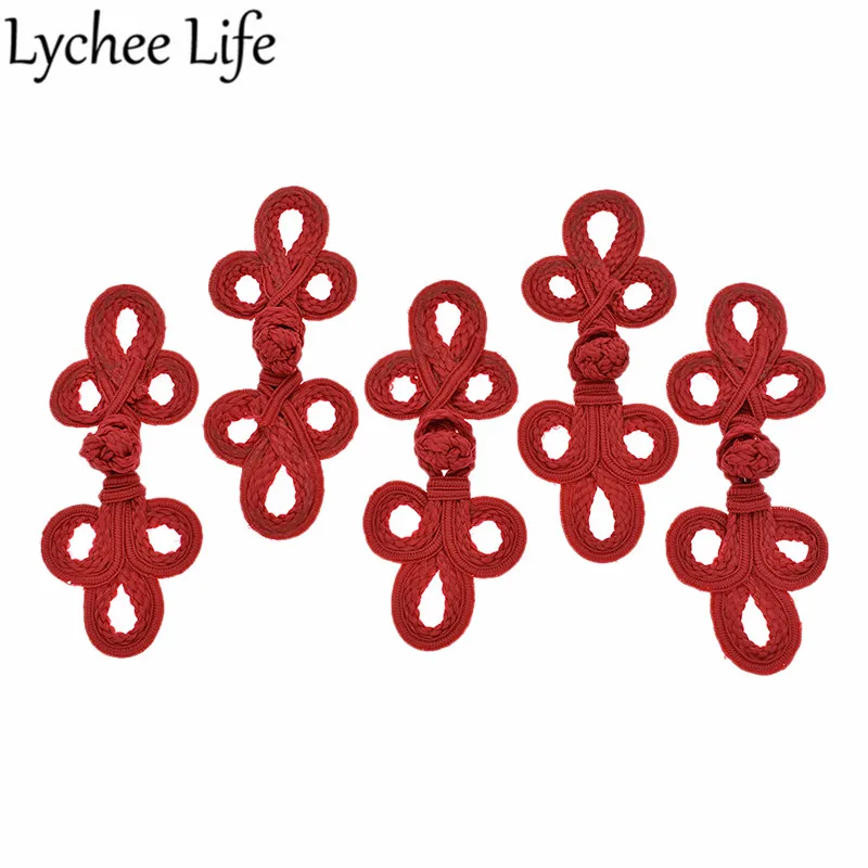 Lychee Life 5 шт. бисерные китайские кнопки красочные лягушки Кнопка Ручное шитье для