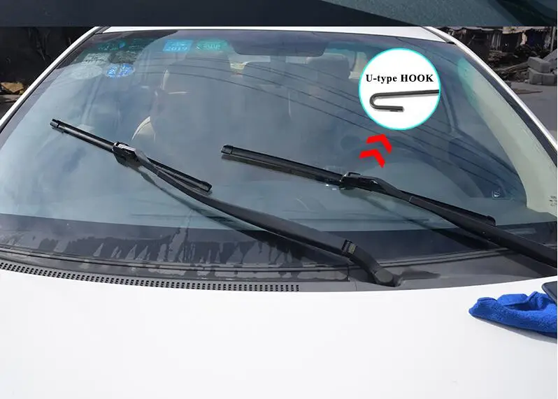 Универсальная u образная Мягкая Бескаркасная резиновая щетка стеклоочистителя