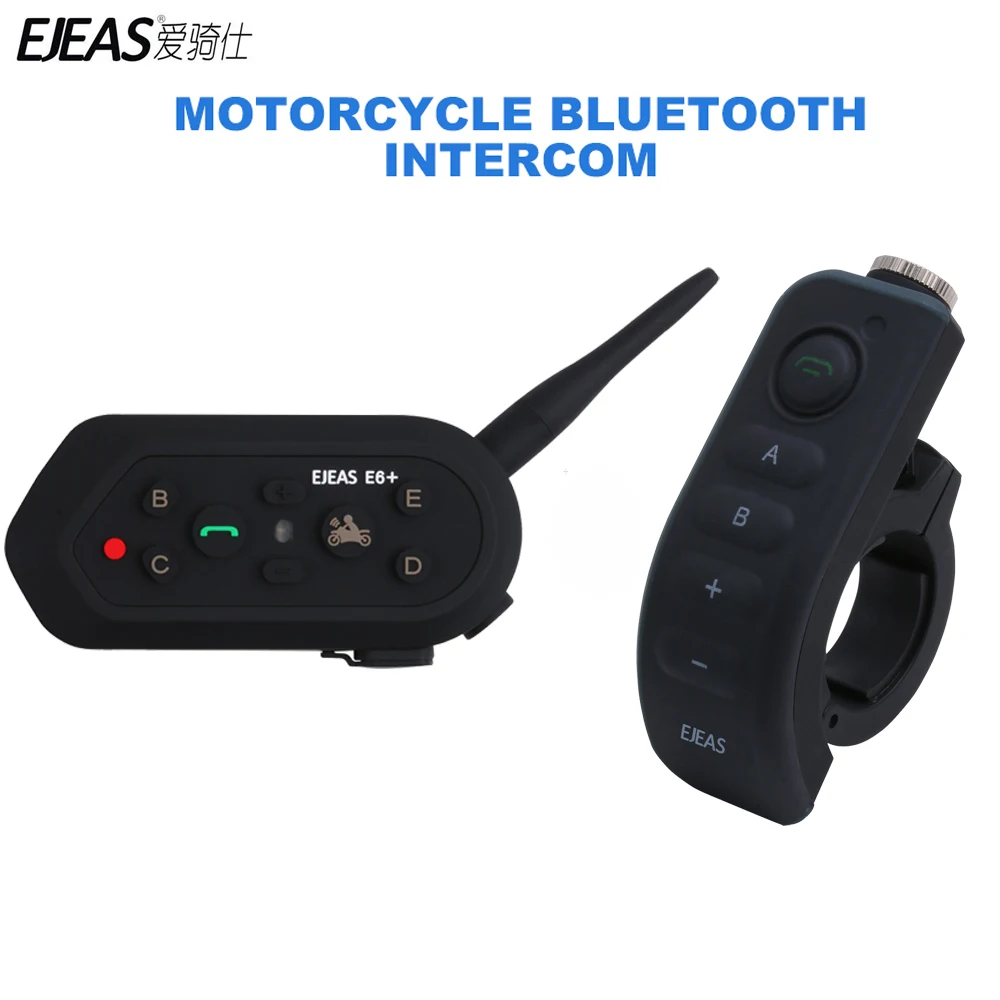 1200 м EJEAS E6 Plus мотоциклетный Интерком коммуникатор Bluetooth Шлем переговорные