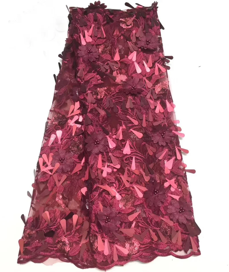 (5 ярдов/шт) серебристо серые африканские длинные пайетки Тюль Кружева