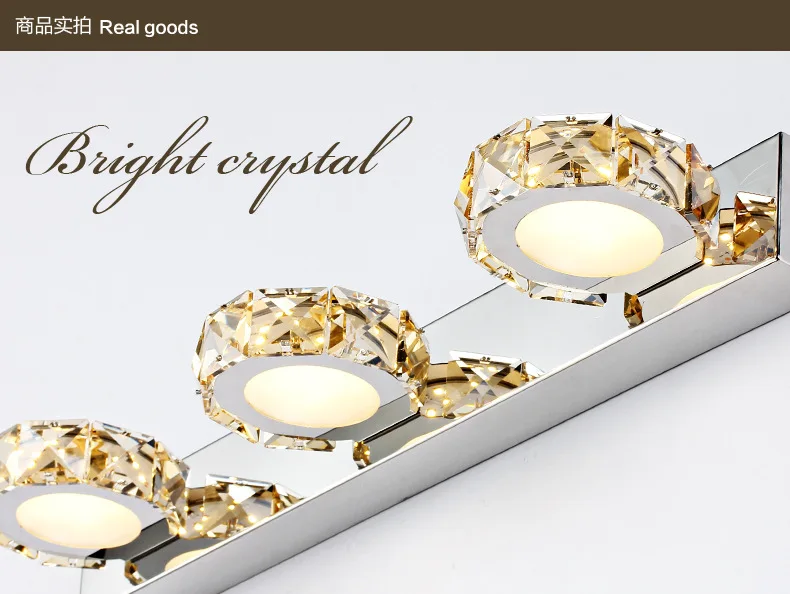 Современное настенное бра настенный светильник Хрустальный светодиодный для