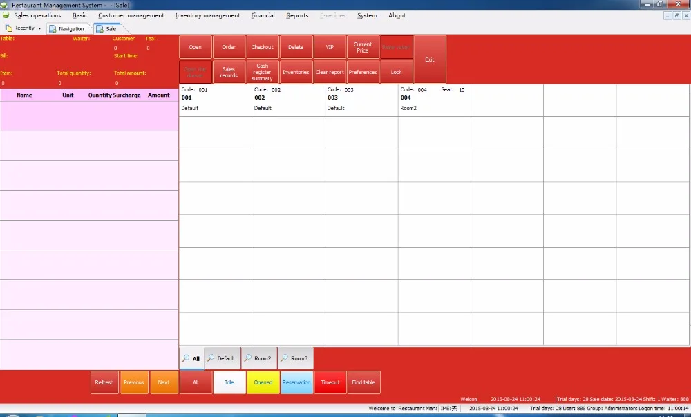 ТОРГОВОЕ ПРОГРАММНОЕ ОБЕСПЕЧЕНИЕ JWS001 для розничной торговли ресторанов