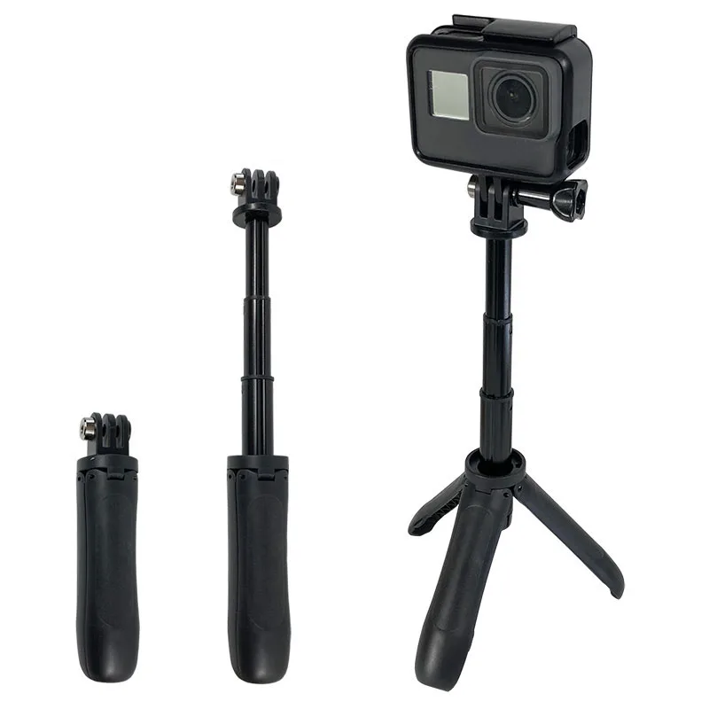 Выдвижной ручной селфи-палка мини-штатив портативный монопод для GoPro Hero 7 6 5 4 SJCAM EKNE XiaoYI 4K DJI OSMO Экшн-камера