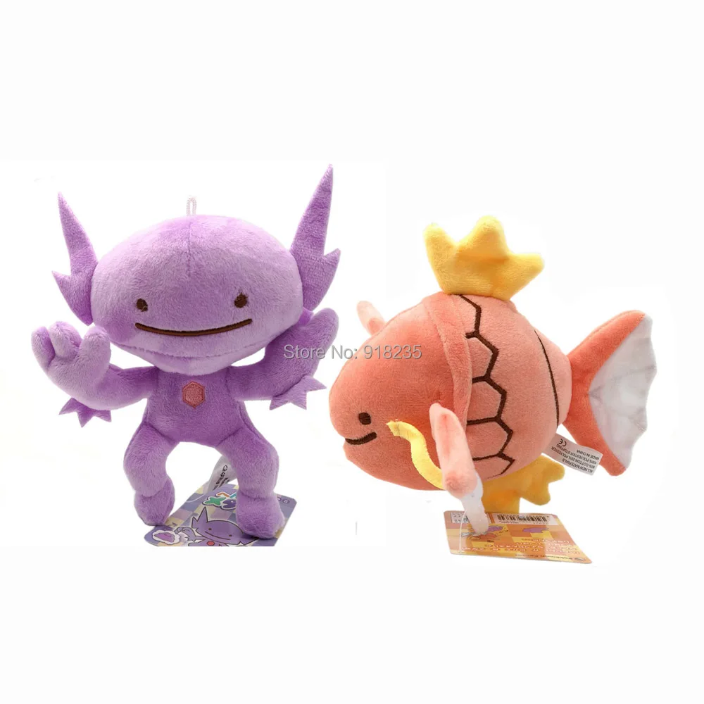 2 стиля Ditto Metamon Magikarp Плюшевая Кукла 16 см мягкая игрушка SYQQ|Персонажи мультфильмов