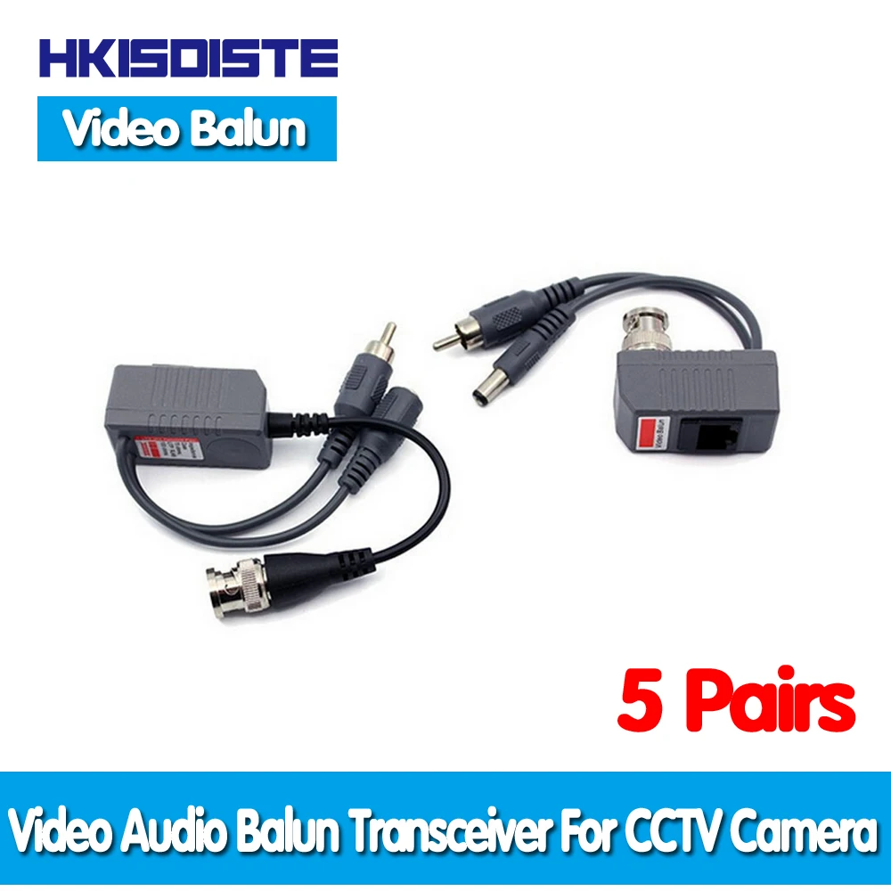 Горячая UTP CCTV BNC Видео балун Мощность Пассивный Rj45 POE мощность видео аудио 3 в 1