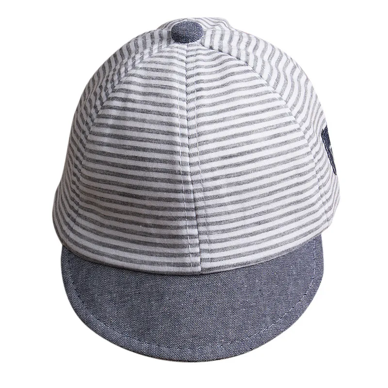 2019 Hot Summer Newborn Baby Girl Boy Striped Hats Infant Cute Sun Cap Cotton Baseball Beret Hat Fashion Accessories | Детская одежда и