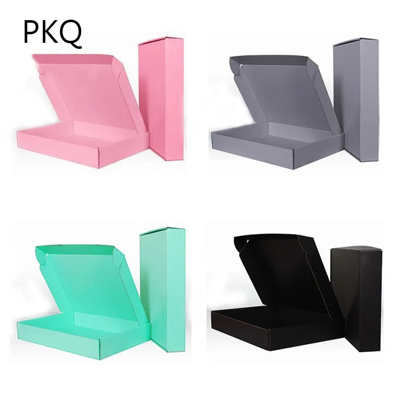 20 шт./лот Подарочная коробка из крафт-бумаги большого размера крафт-картона для