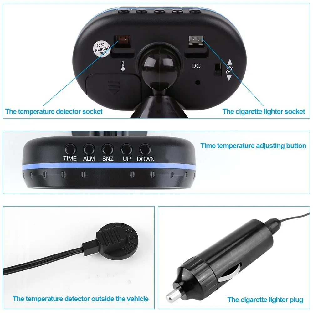 Полезные термометр Вольтметр Напряжение детектор Батарея измерения Температура