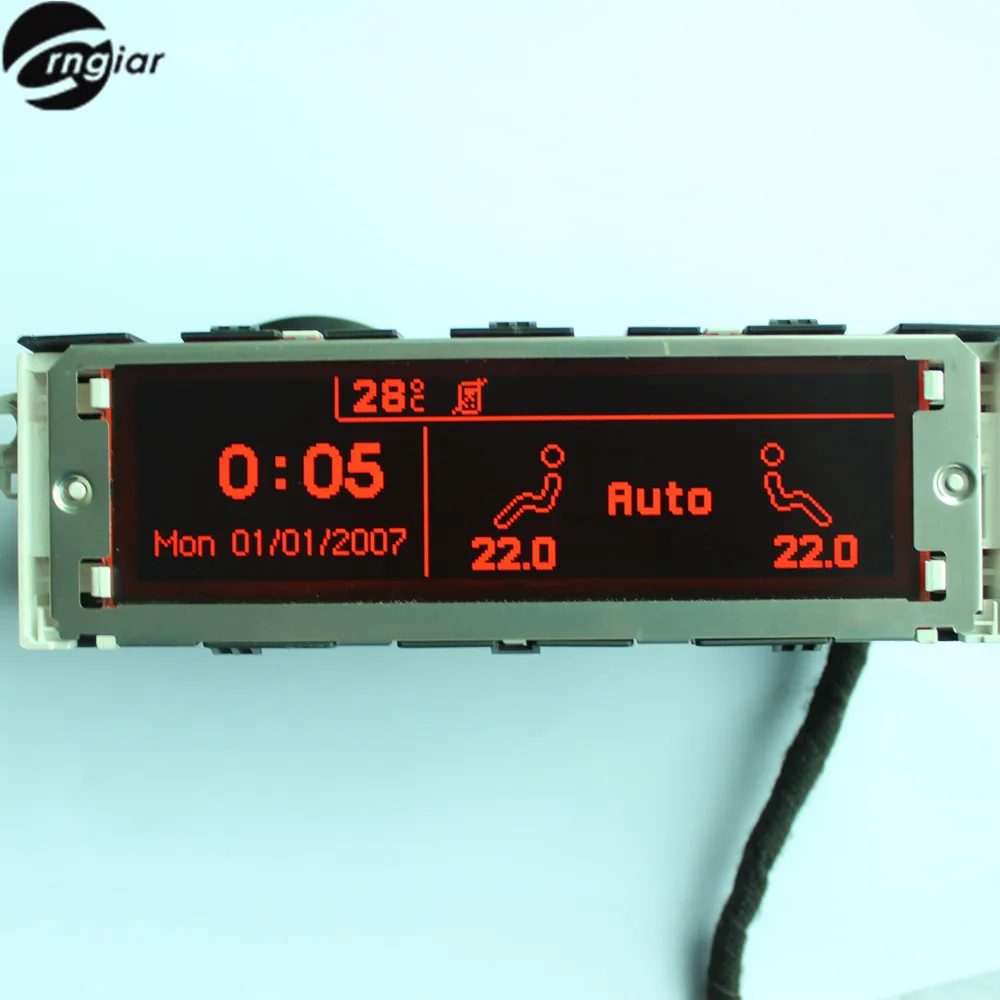 407 Dual зоны air Дисплей красный экран Поддержка USB и Bluetooth monitor 12 pin ЖК дисплей для peugeot