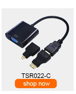 TISHRIC мини микро разъемы HDMI к VGA кабель адаптер мужчин и женщин видео конвертер для HDMI2VGA адаптер ноутбука ПК