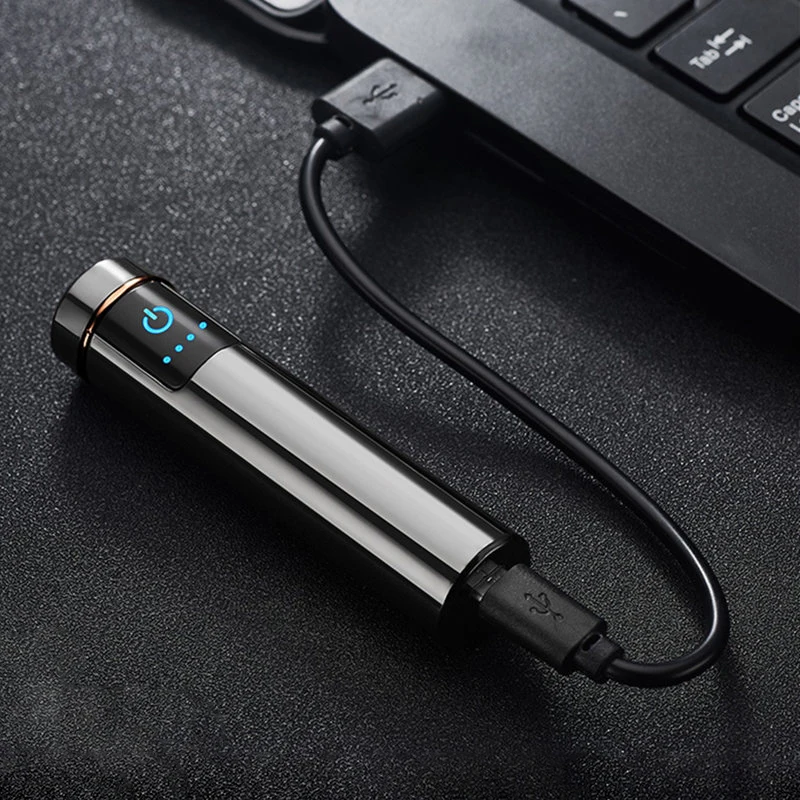Более сильная двойная дуговая Usb Электронная Зажигалка Ветрозащитная