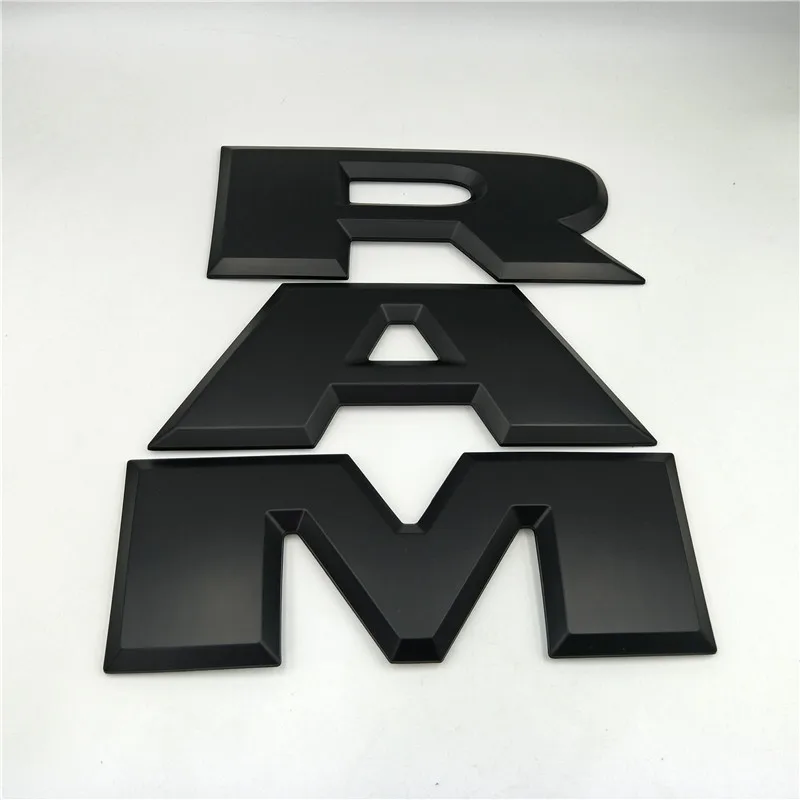 Black Большой размер для Dodge Rebel ram 1500 2500 3500 багажника эмблема задний багажник логотип буквы бейдж табличка - Название цвета: Black