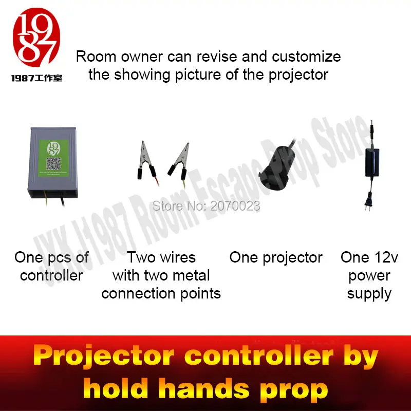 Придерживайтесь рук чтобы осветить проектор игровой прицеп для комнаты скрытия