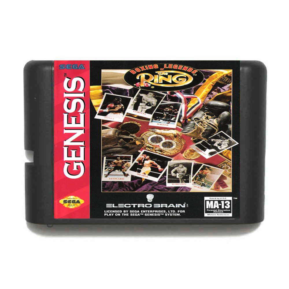 Бокс легенды о кольцо 16 бит MD карточная игра для Sega игры Mega Drive Genesis|Картриджи| |