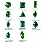 Разноцветные изумрудные Стразы CTPA3bI для пришивания, ручная работа, кристалл, зеленый, сделай сам, свадебное украшение для платья, Швейные сумки, аксессуары