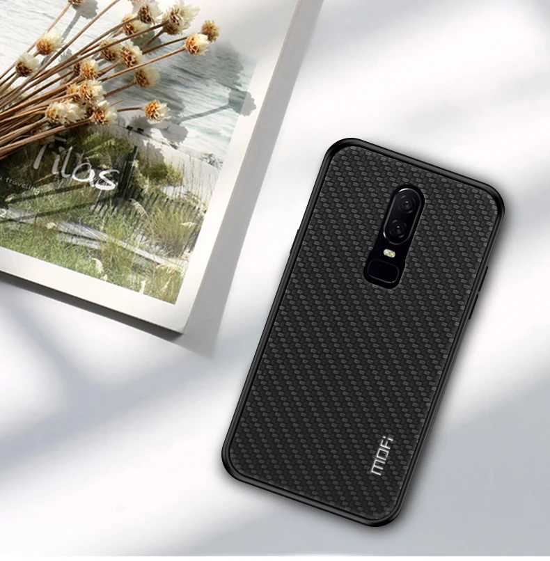 OnePlus 6 чехол MOFI чехол Силиконовый ТПУ из искусственной кожи противоударный чехол One Plus 6 A6000 задняя крышка роскошный защитный чехол