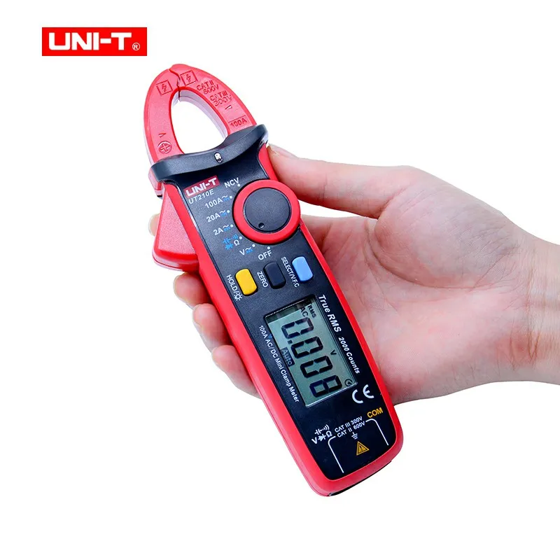 Бесконтактный мультиметр UNI-T UT210 цифровые токоизмерительные клещи с