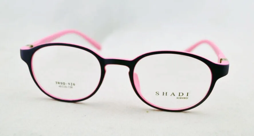 Очки женские TR90 с прозрачными линзами суперлегкие радужные круглые по рецепту L2