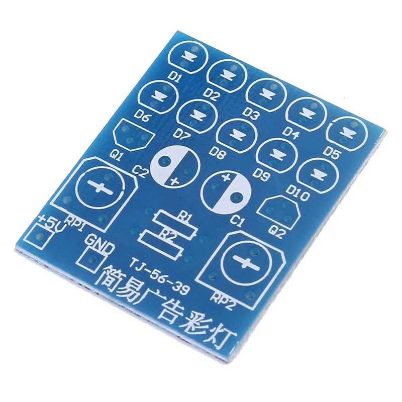 Простые Рекламные Красочные Огни DIY Kit Реклама LED Набор Для Электронного