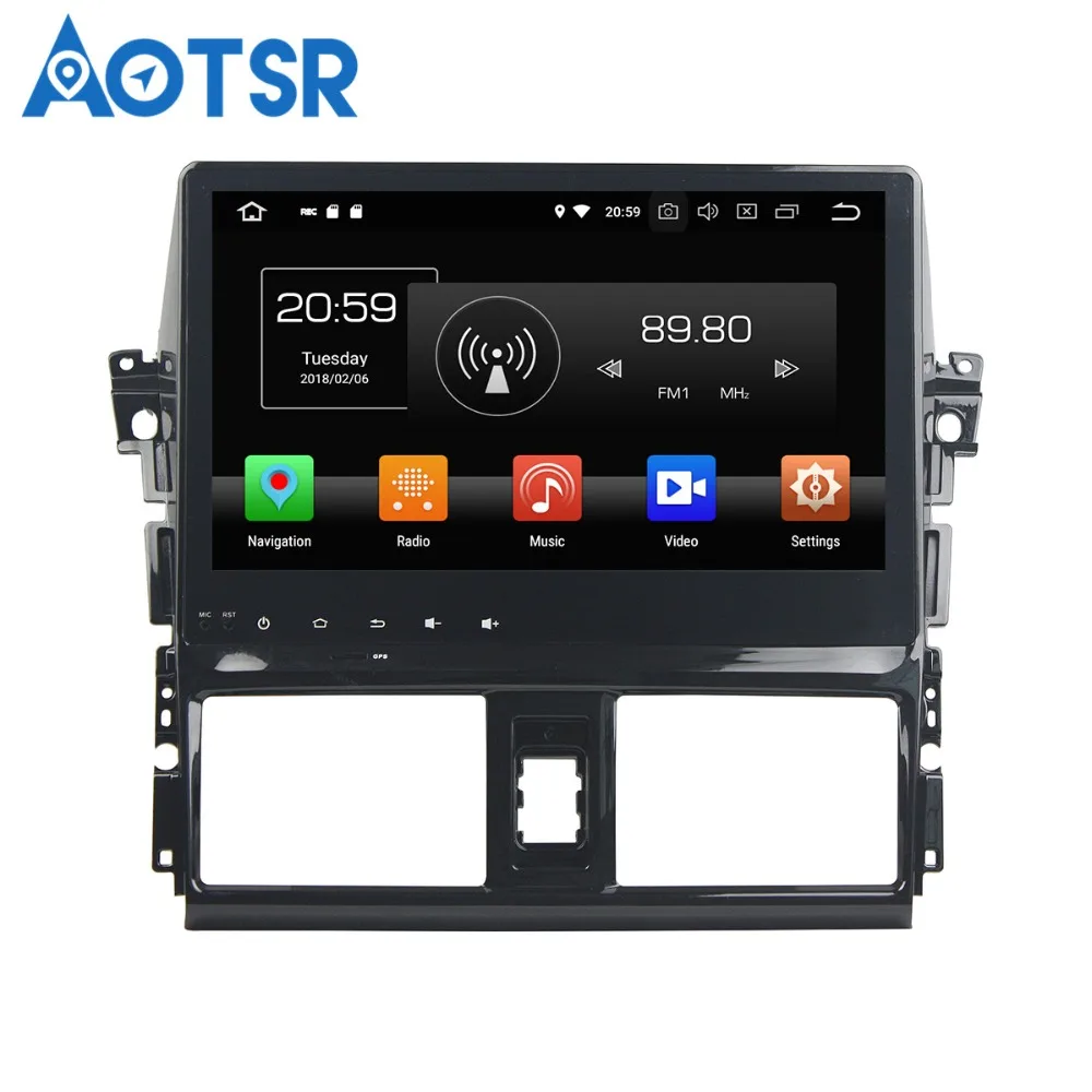 Aotsr Android8.0/7 1 GPS навигация автомобильный DVD плеер для Toyata Vios/Yairs2013 2015multimedia радио