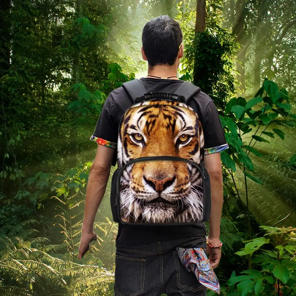 

Noisydesigns 3D Men's Travel Backpack Children Animal Jack Russell Printing Backpack for School Oversize Boys Casual Daypack