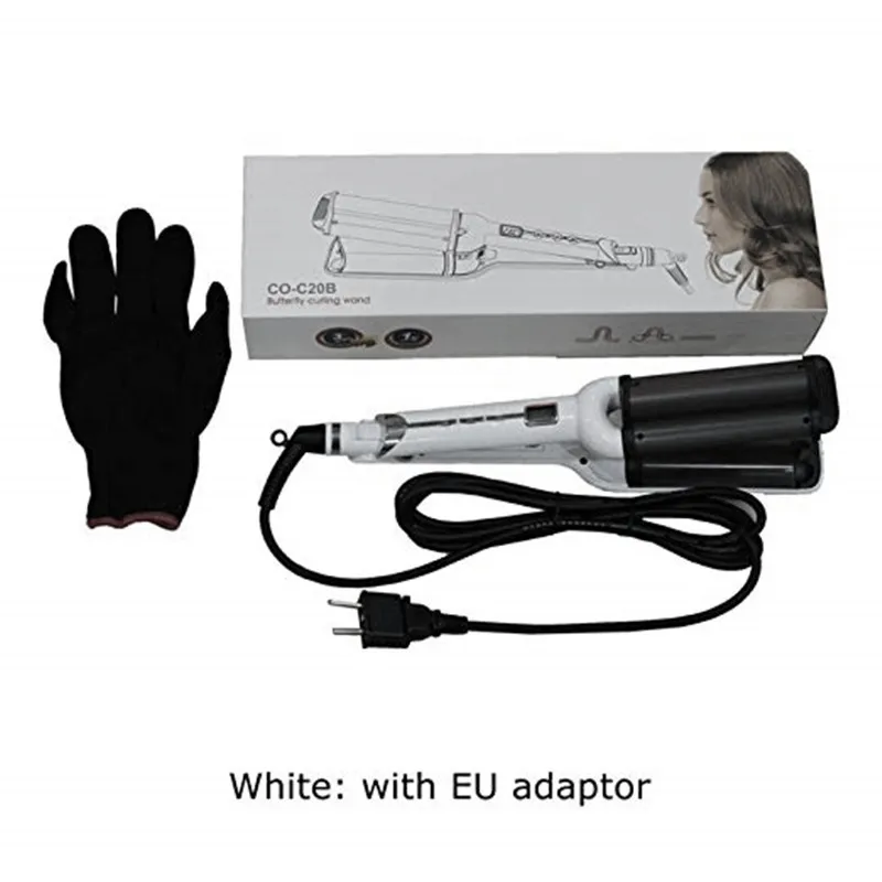 32Mm Deep Wave Hair Curling Irons Ceramic Triple Barrel Big Curlers Corrugated Styler Tools Electric Curl | Красота и здоровье