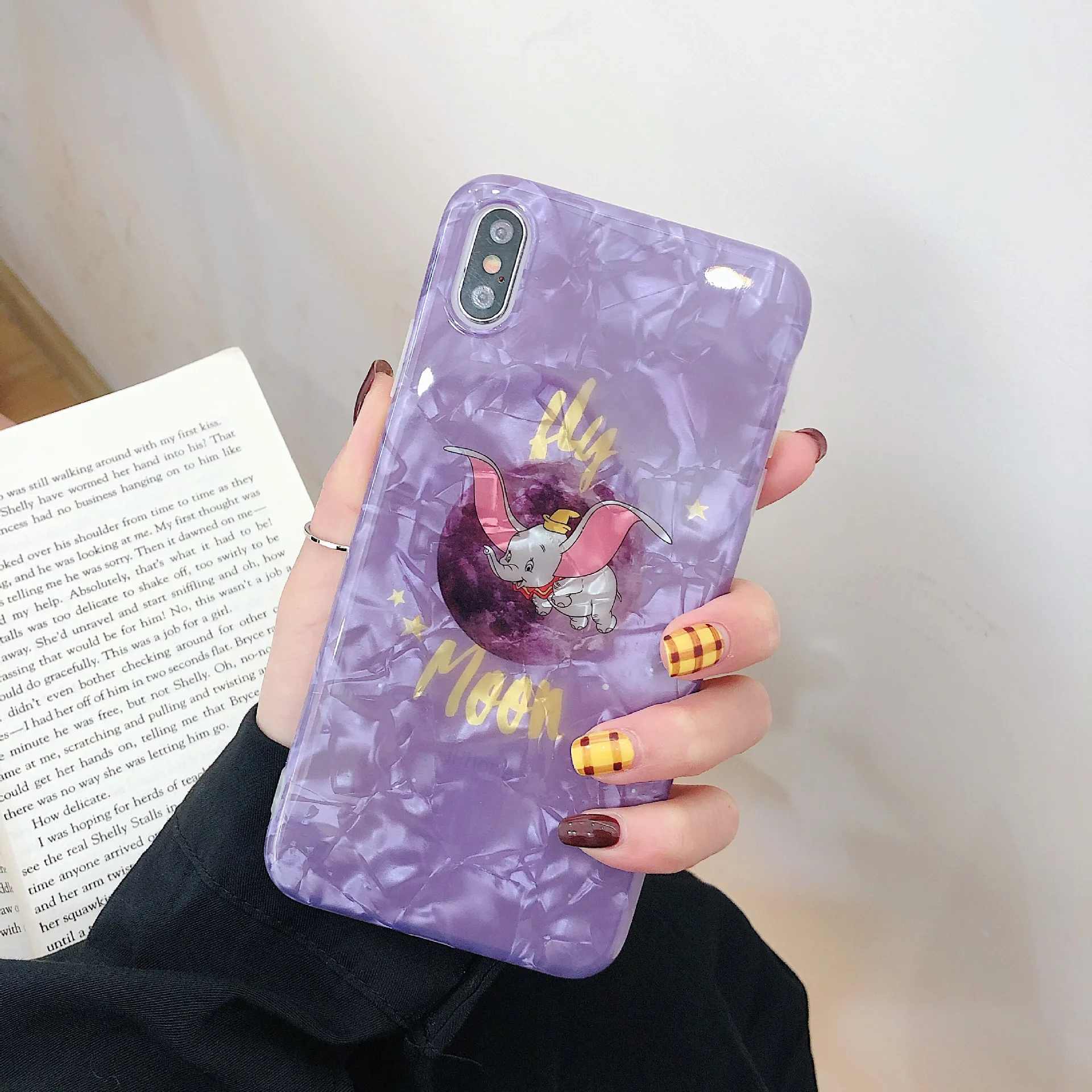 Dumbo мультфильм Граффити лягушка удобный мягкий силиконовый телефон чехол для iPhone