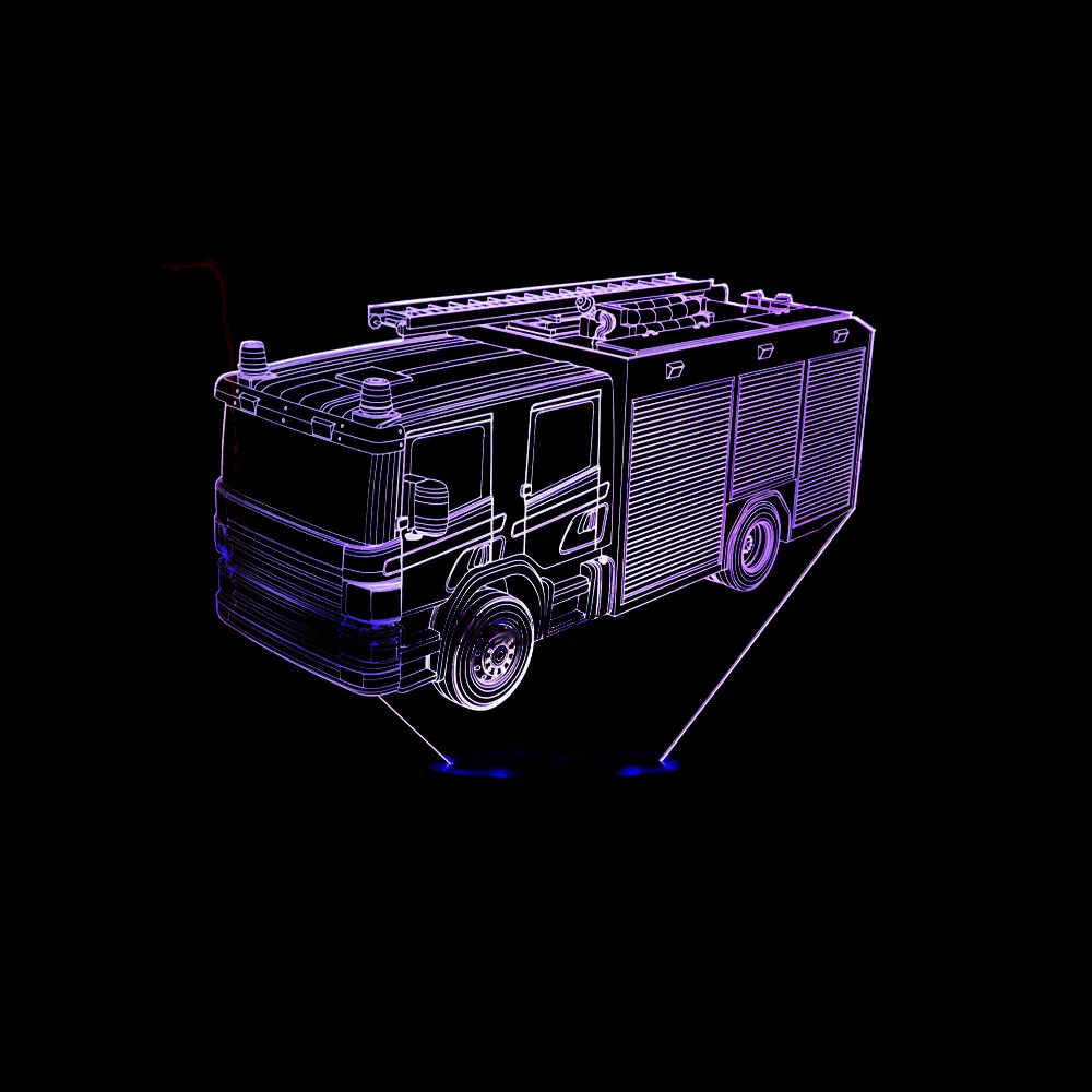 Новая огненная 3d лампа цветной сенсорный Usb светодиодный Ночной светильник