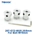 Синхронный ролик POWGE, 3 шт., 20 Зубцов, 2 Гт, диаметр отверстия 566, 358 мм, ширина 910 мм, 2 м, ремень GT2, маленькая люфт, 20 т, 20 зубцов