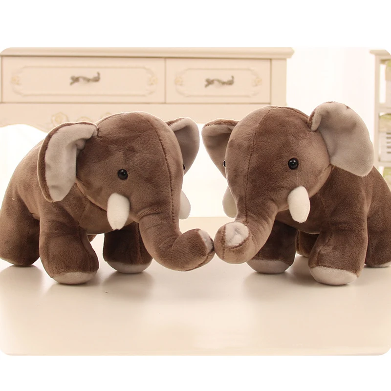 Милый мягкий плюшевый слон 25 см имитация слона кукла мультяшное животное